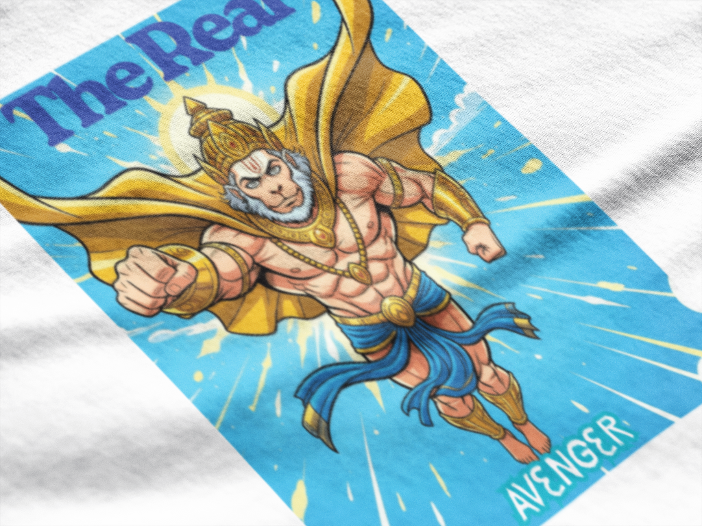 Unisex 6.5 oz Heavyweight Garment Dye Tee - Hanuman