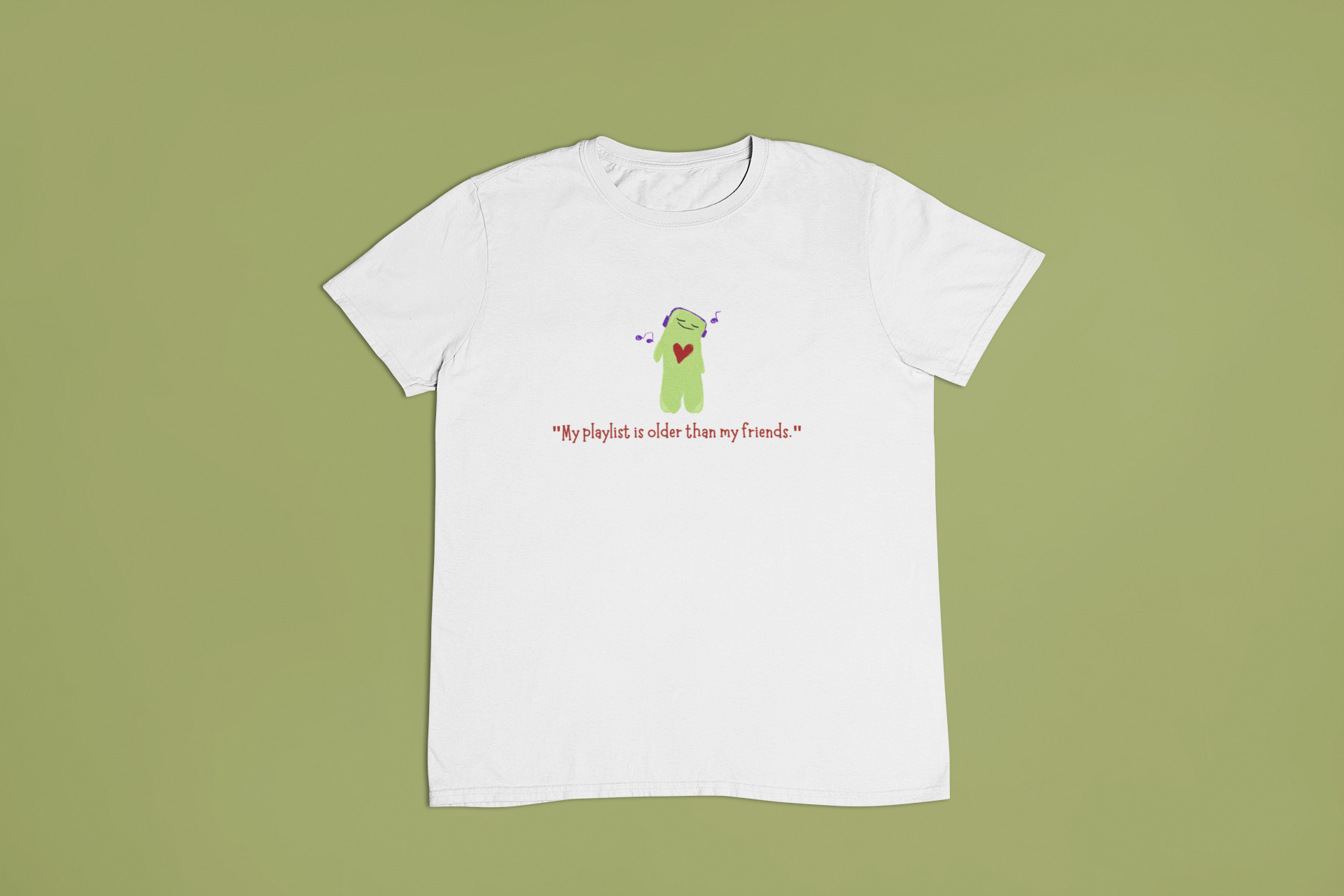 Unisex 7.5 oz Heavyweight Tee - Funny Playlist