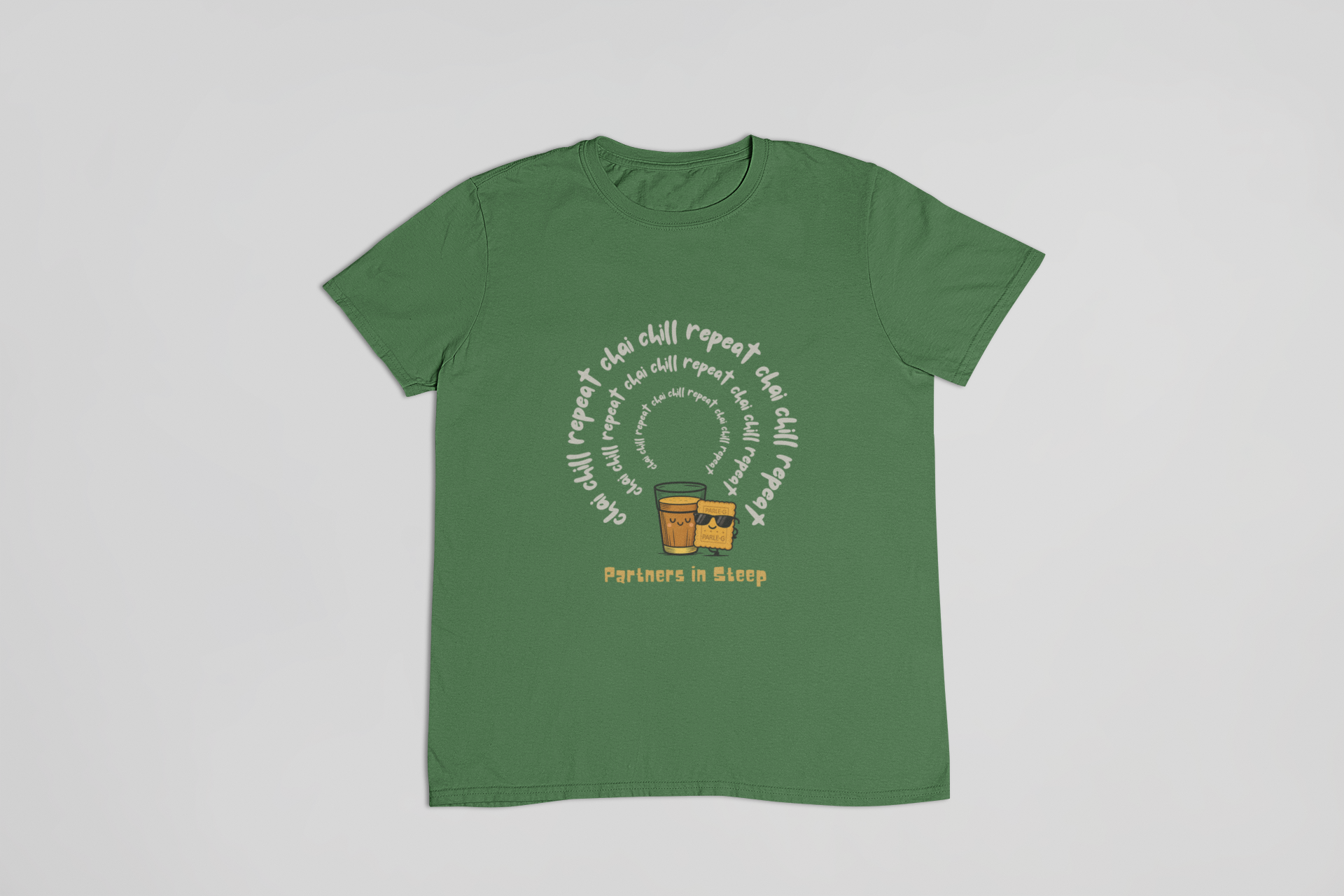 Unisex 7.5 oz Heavyweight Tee - Chai Chill Repeat