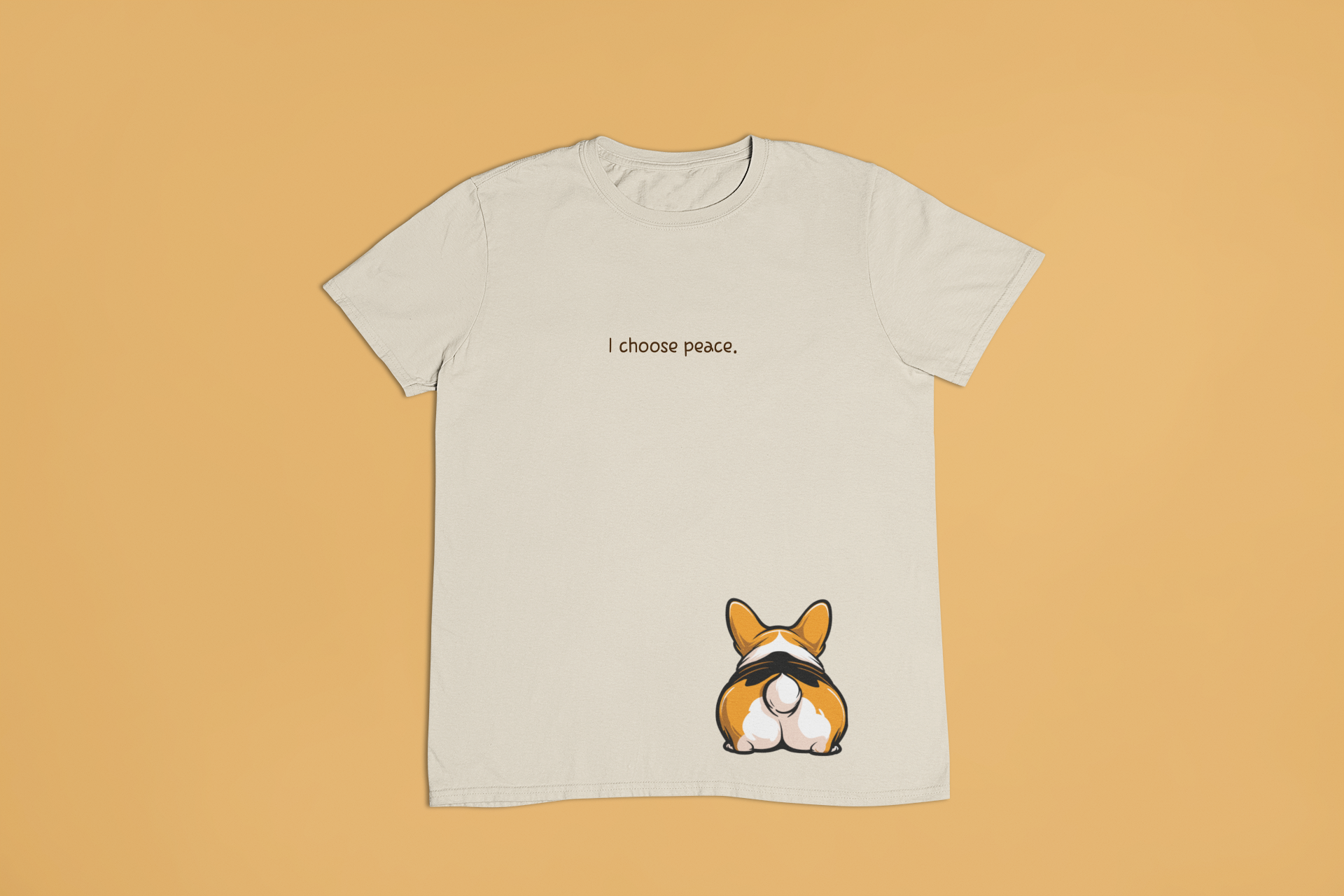 Unisex 7.5 oz Heavyweight Tee - I Choose Peace