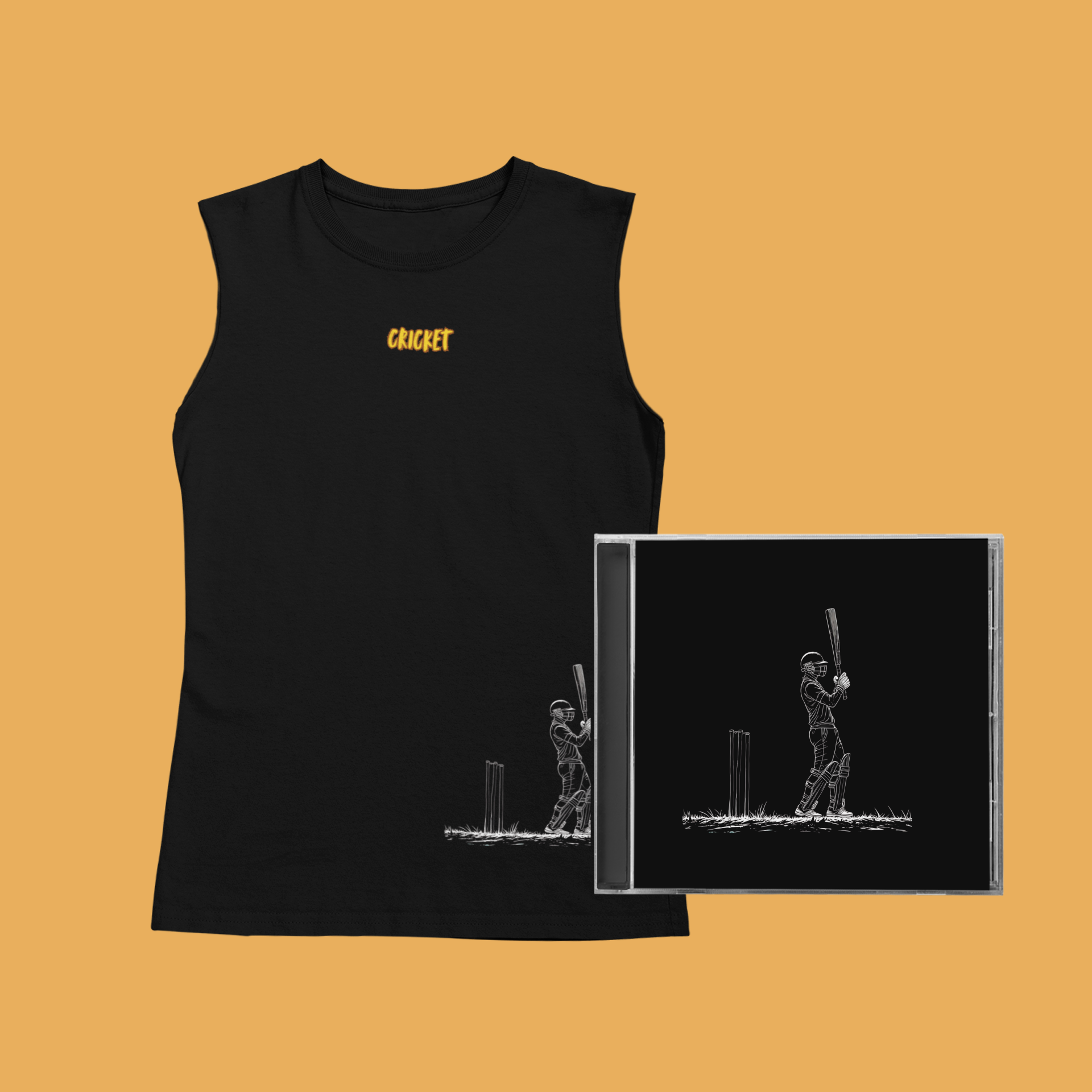 Unisex Jersey Muscle Tank - Cricket
