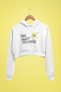 Cropped Fleece Hoodie - Too Many Thoughts