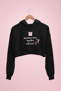Cropped Fleece Hoodie - Na Saav Nen Sastha..