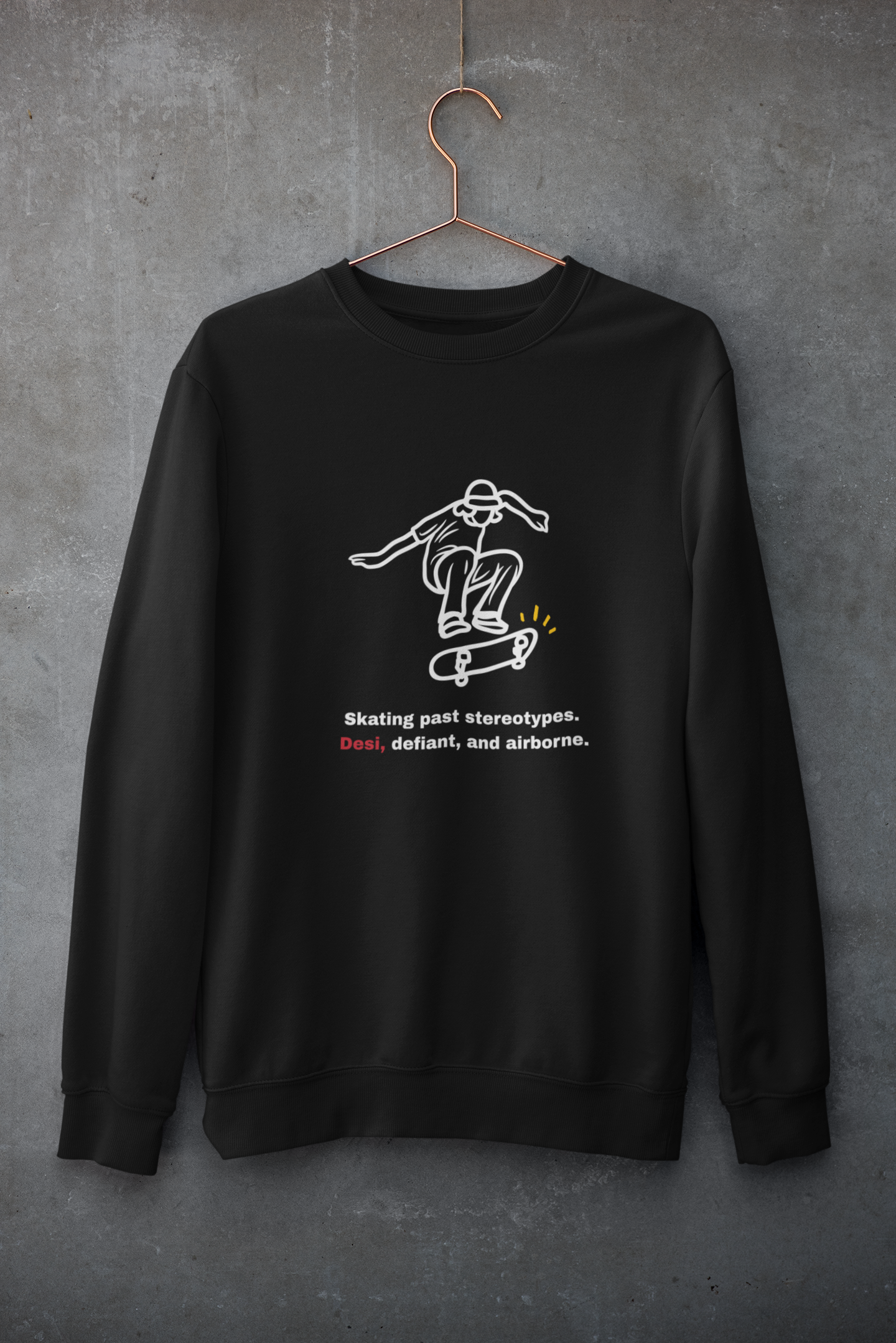 Unisex 10 oz Heavyweight Crewneck Sweatshirt - Desi Stereotypes